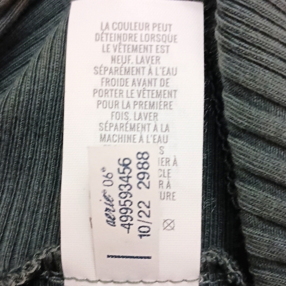 Aerie Long Sleeve Ribbed Cross Back Bodysuit - Picture 5 of 5